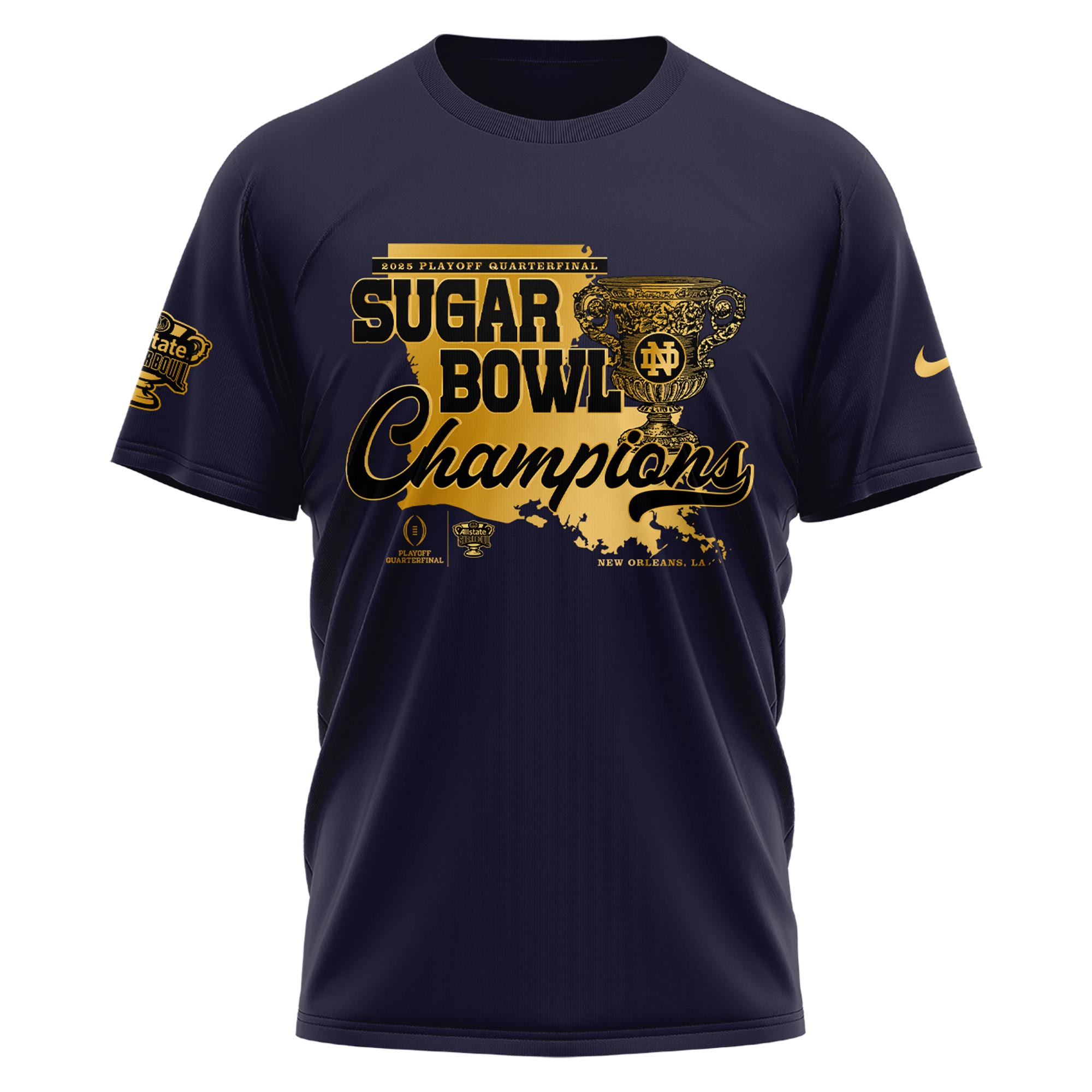 Notre Dame x Sugar Bowl Champions Tshirt v2