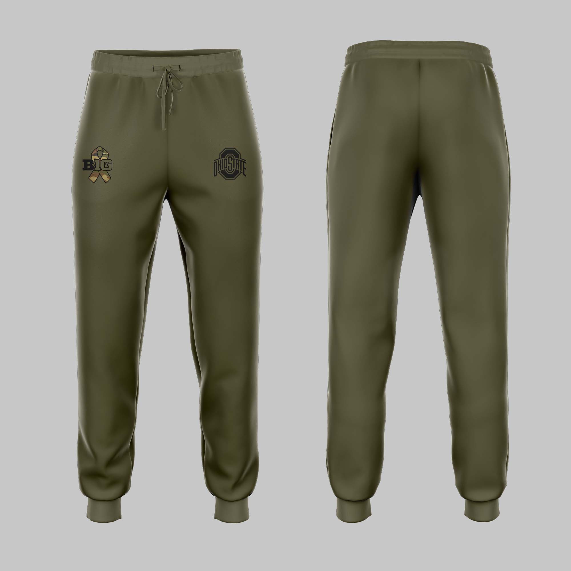 Ohio State Buckeyes Camo Salute to Service Club Fleece Pullover Hoodie V3