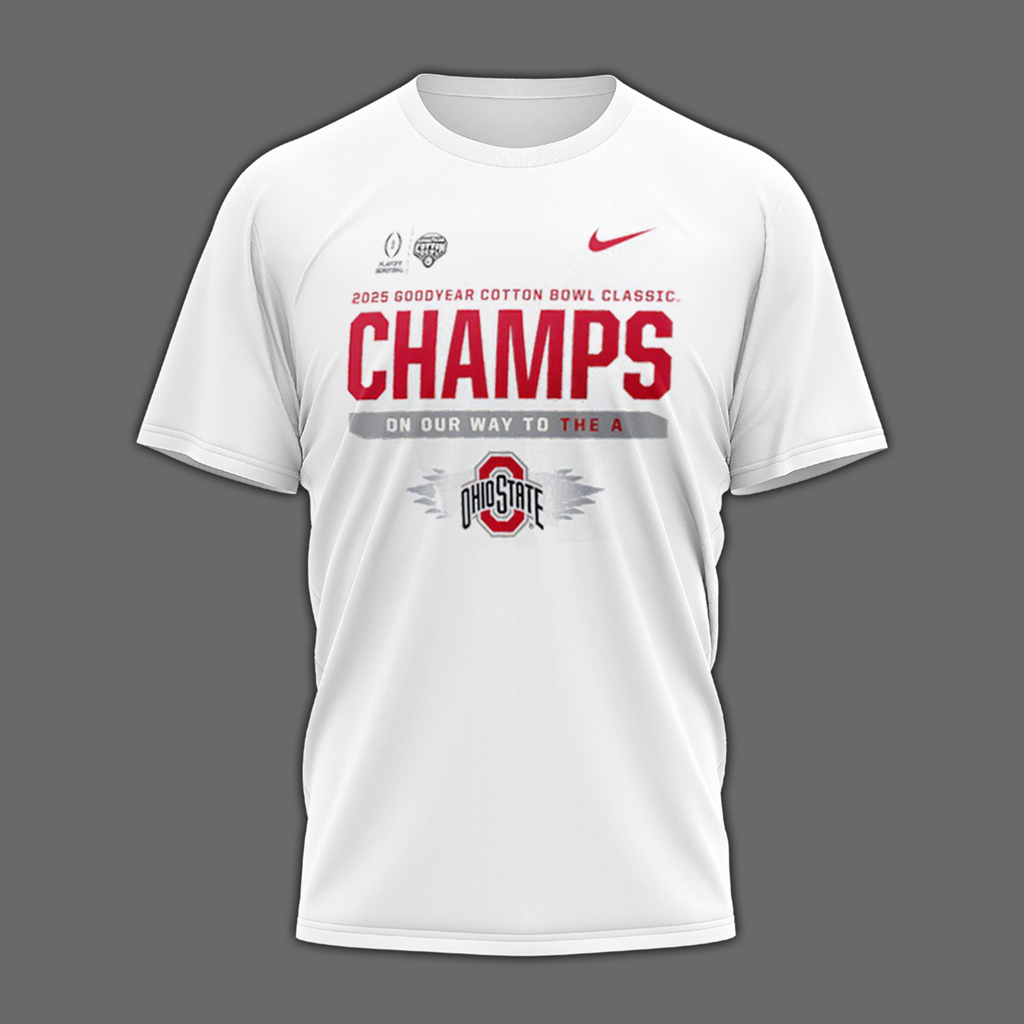 Ohio State Buckeyes College Football Playoff 2025 Cotton Bowl Champions TShirts 2025