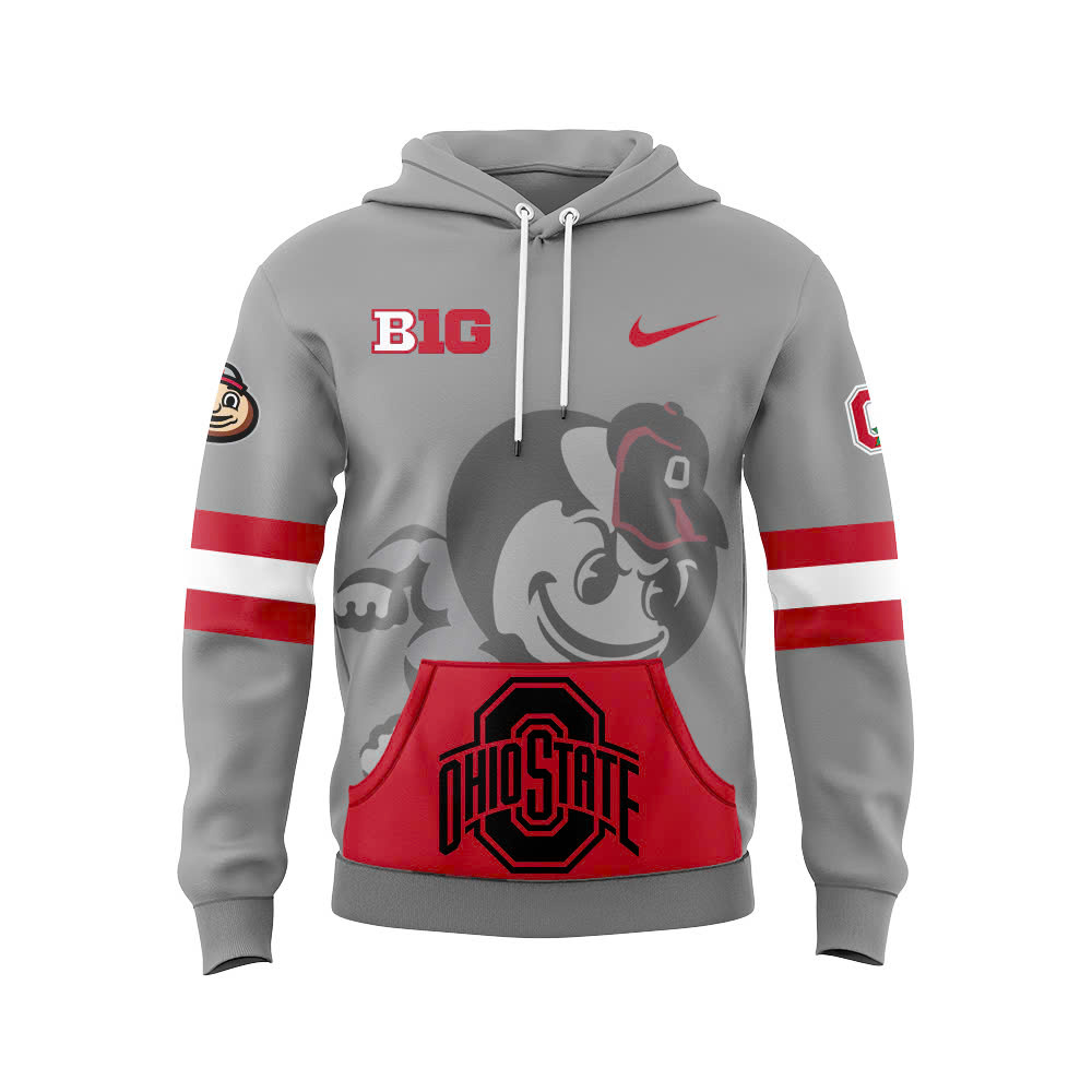 Ohio State Buckeyes Gray Game Hoodie