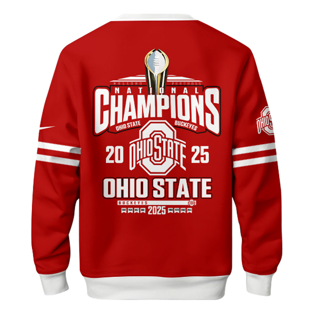 Ohio State Buckeyes National Champions 2025 Sweatshirt College Football