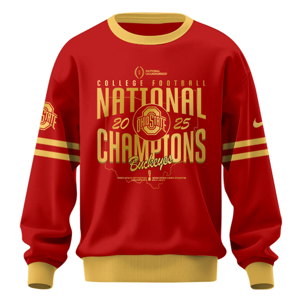 Ohio State Buckeyes National Champions 2025 Sweatshirt College Football v2