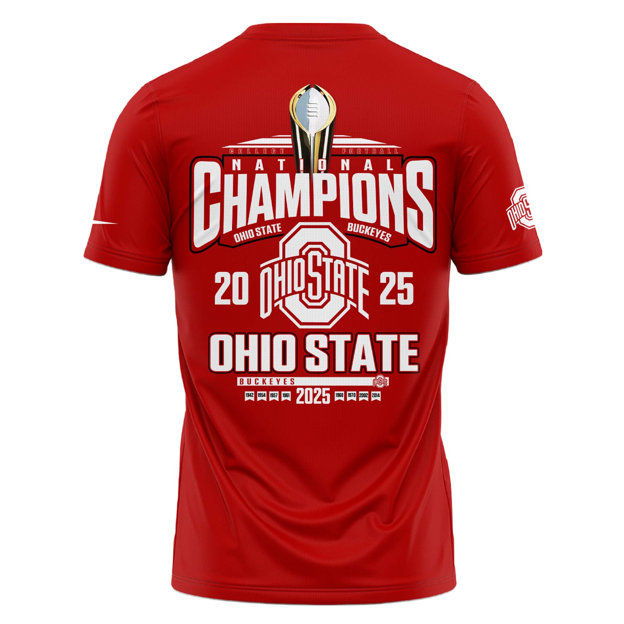 Ohio State Buckeyes National Champions 2025 Tshirt College Football