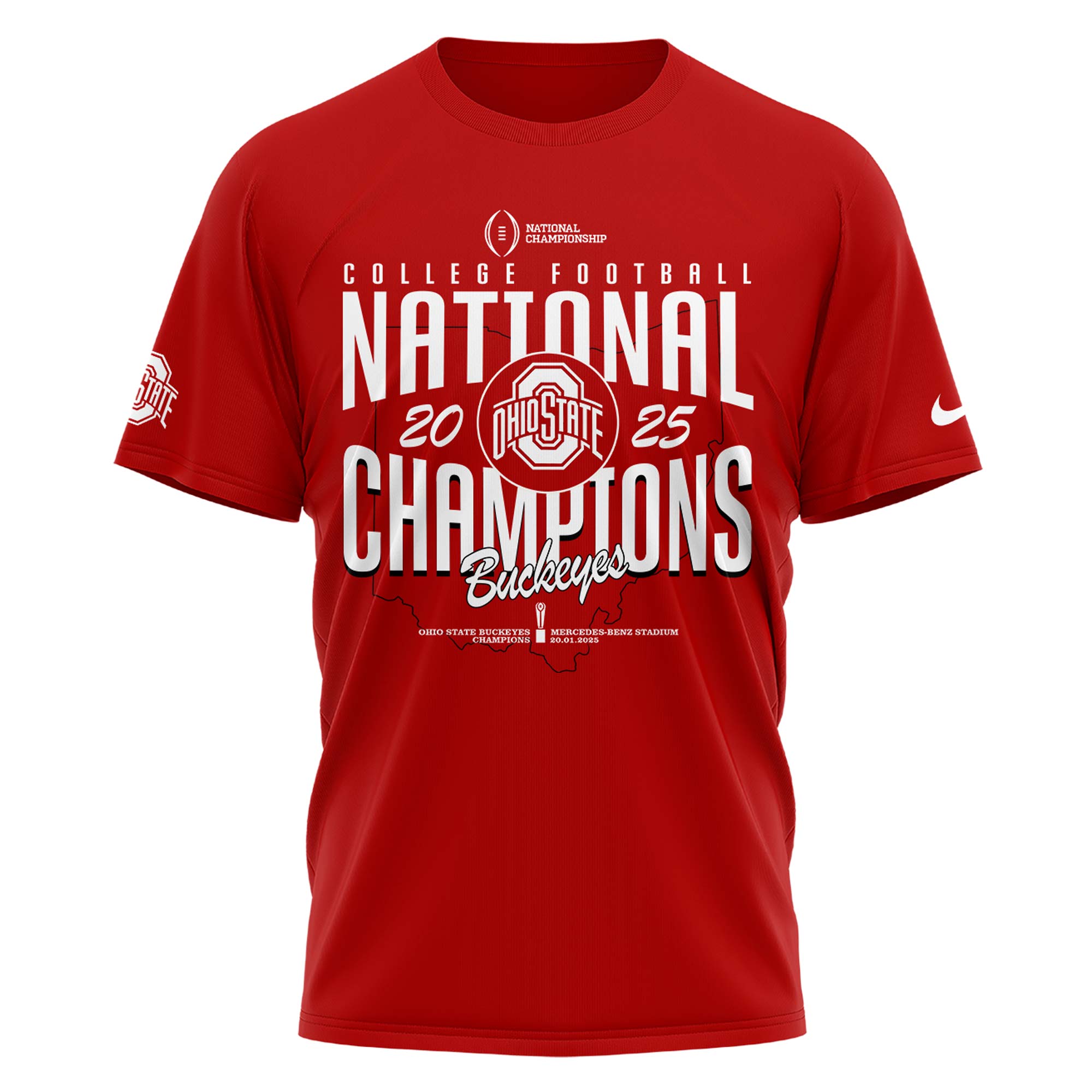 Ohio State Buckeyes National Champions 2025 Tshirt College Football