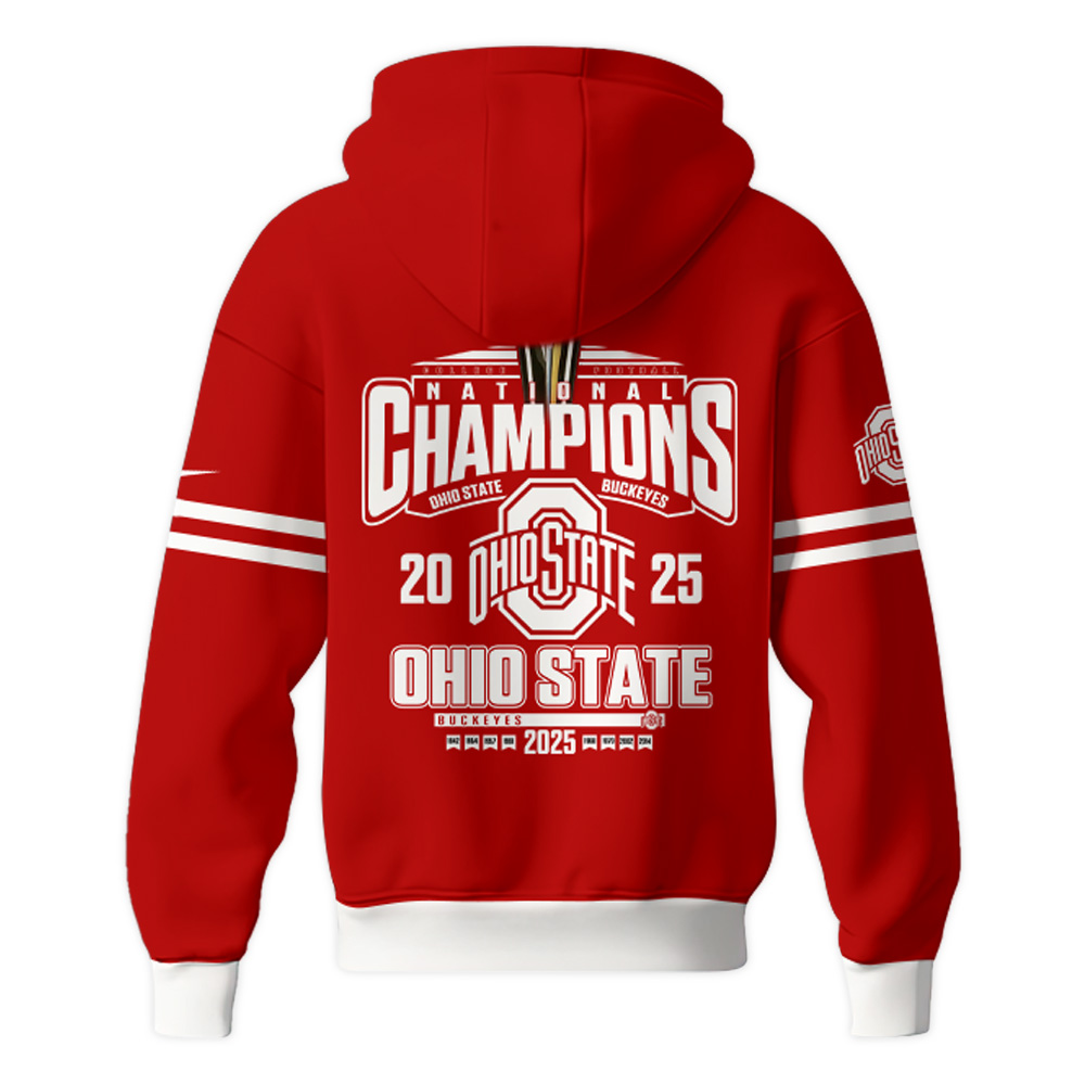 Ohio State Buckeyes National Champions Hoodie 2025