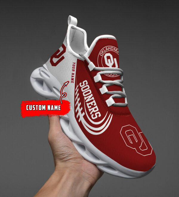 Oklahoma Sooners PERSONALIZED MAX SOUL SHOES T1