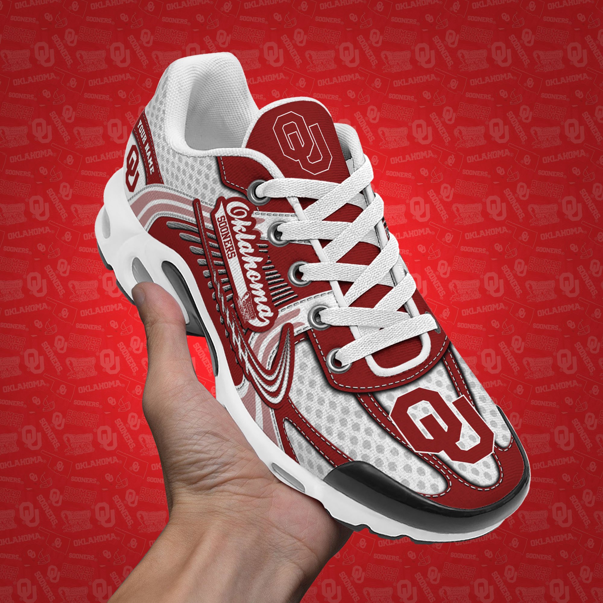 Oklahoma Sooners TN Shoes Custom Your Name, Sport Shoes, Gifts For Fans, Sport Gifts For Him ETRG-62360