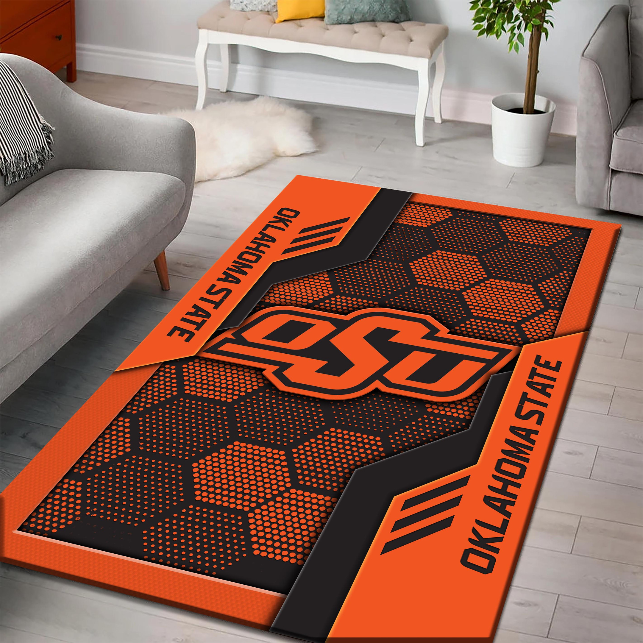 Oklahoma State Cowboys Area Rugs 3732