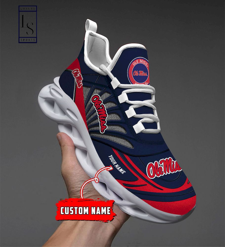 Ole Miss Rebels Custom Name Max Soul Shoes
