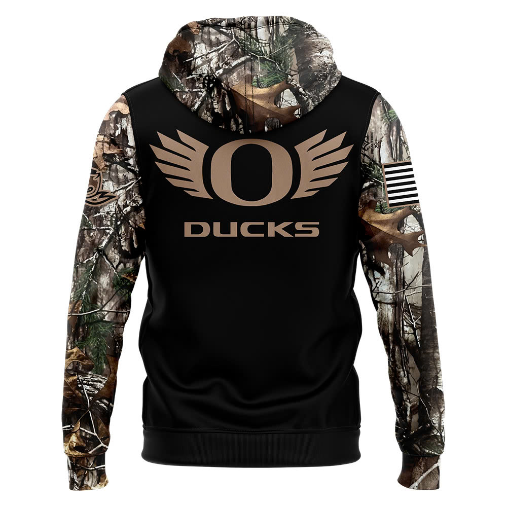 Oregon Football Camo Hunting Hoodie