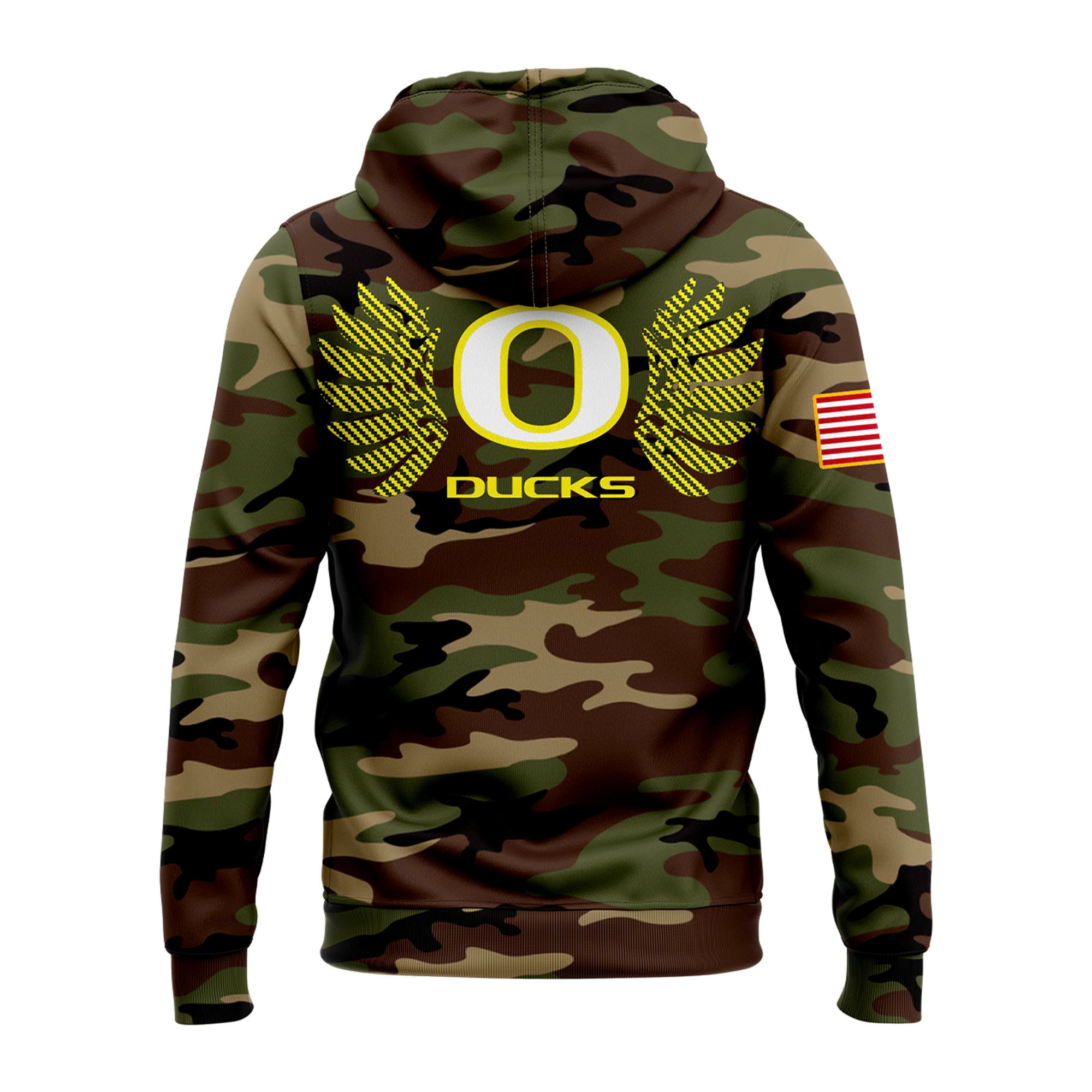 Oregon Football Salute to Service Club Fleece Pullover Hoodie
