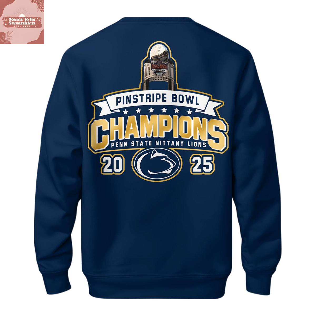 Penn State Nittany Lions Pinstripe Bowl Champions 2025 Hoodie Shirt