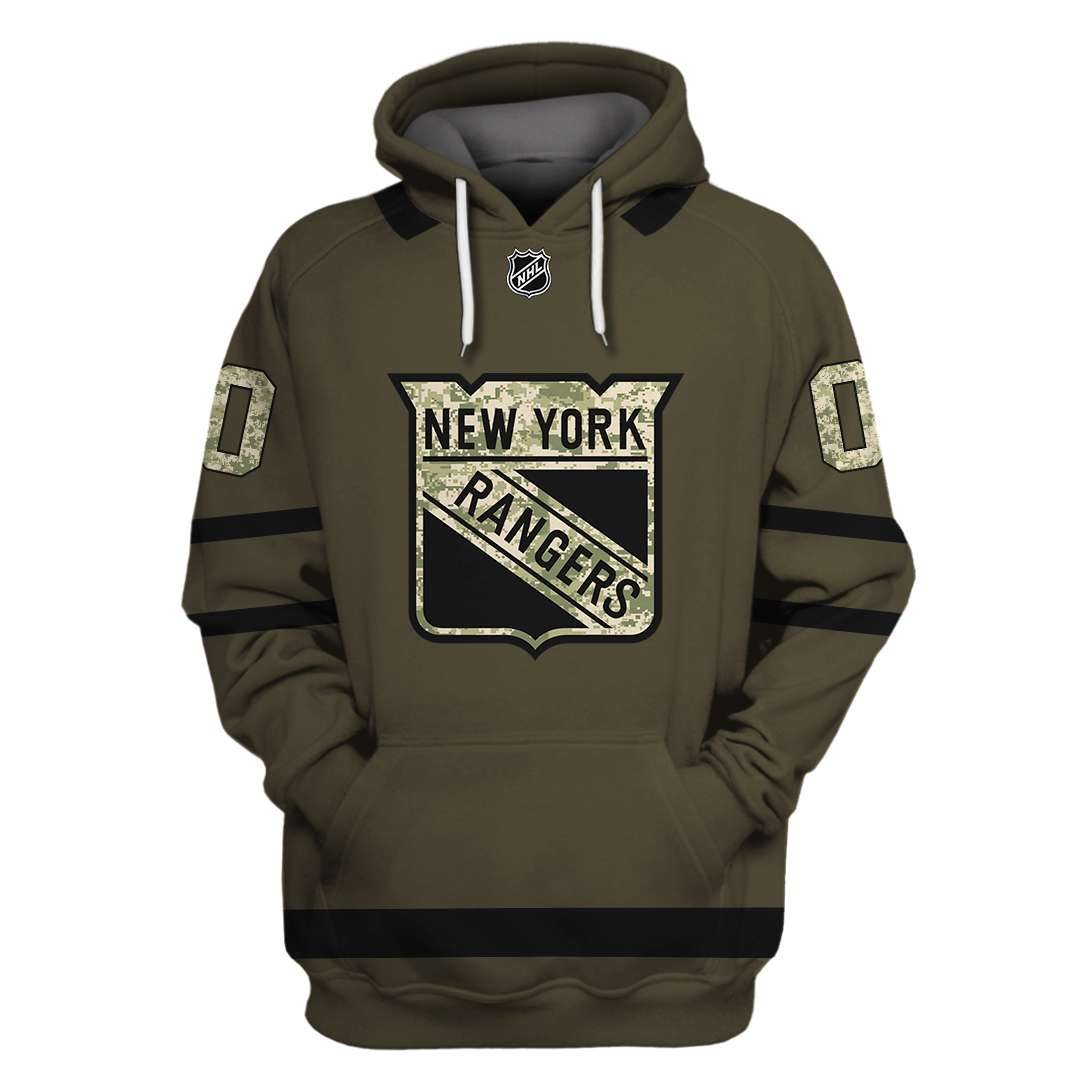 Personalized New York Rangers 3D Pullover Hoodie