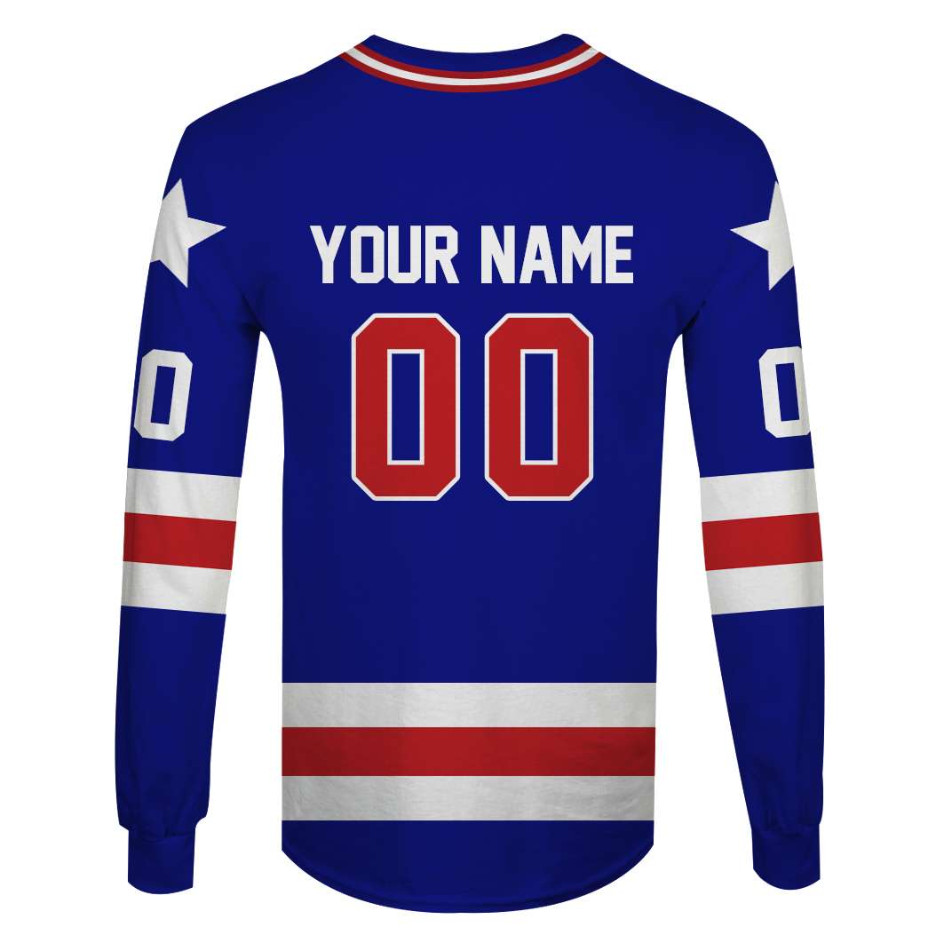 Personalized USA Hockey 3D Pullover Hoodie