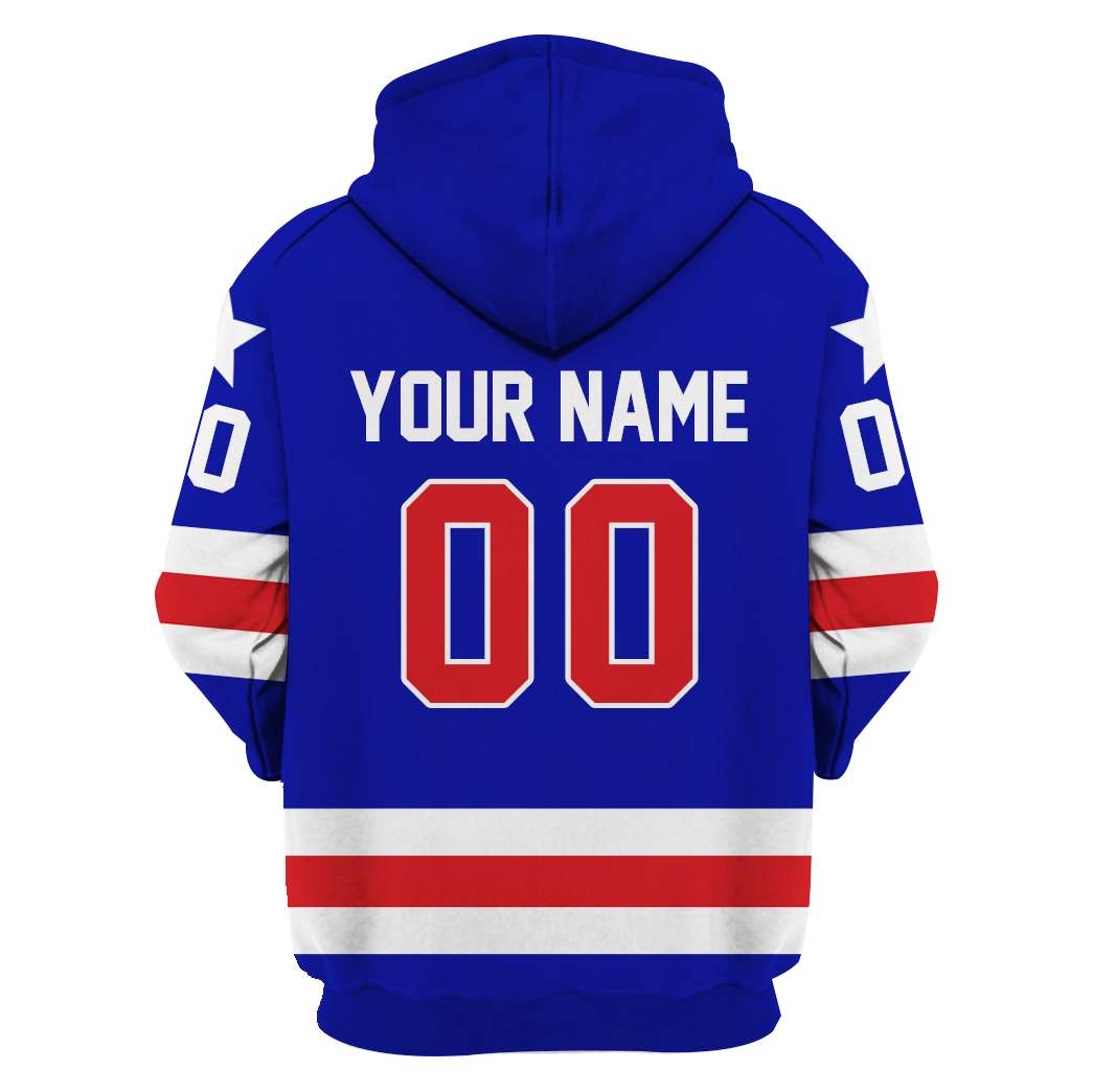 Personalized USA Hockey 3D Pullover Hoodie