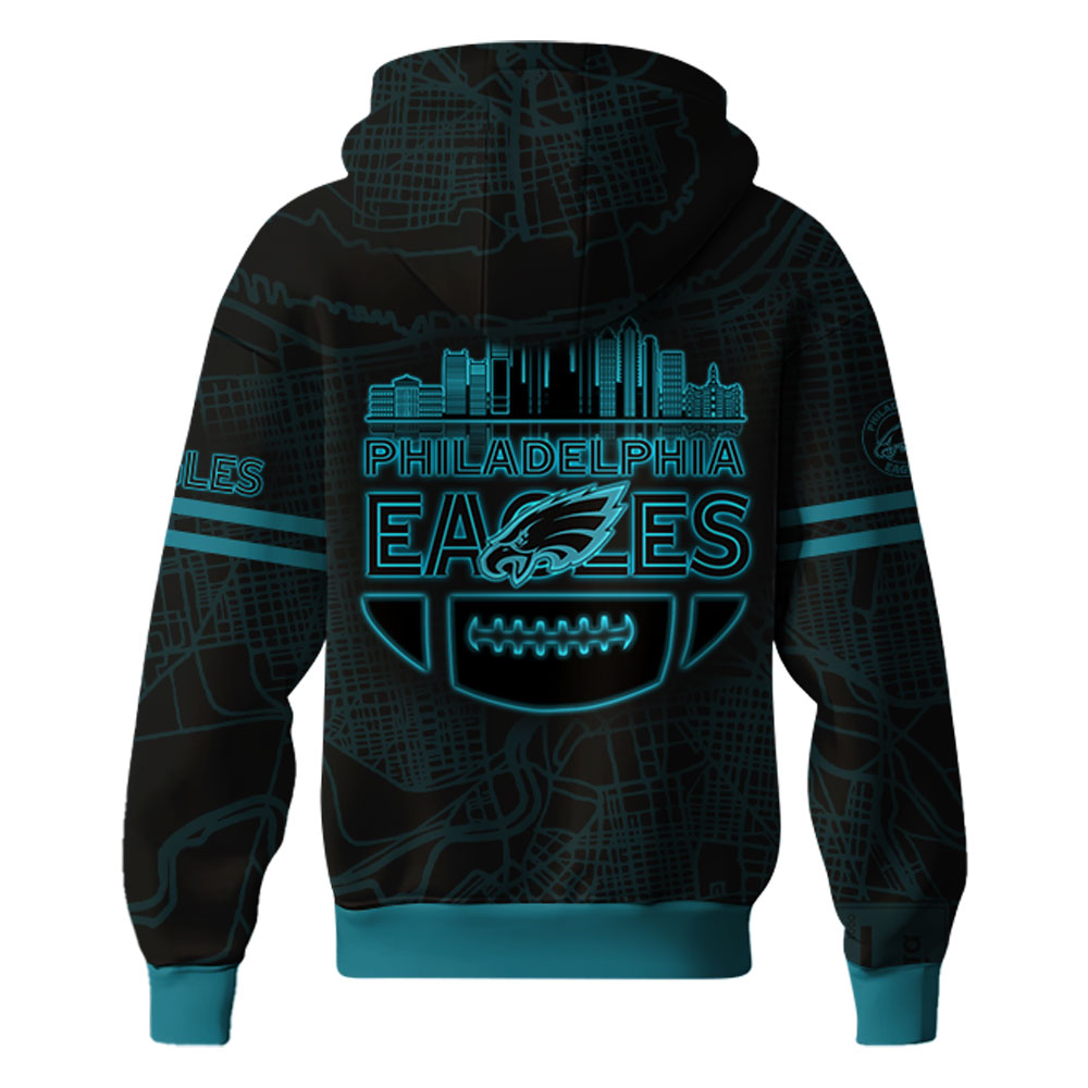 Philadelphia Eagles 2025 Back In Black Hoodie s