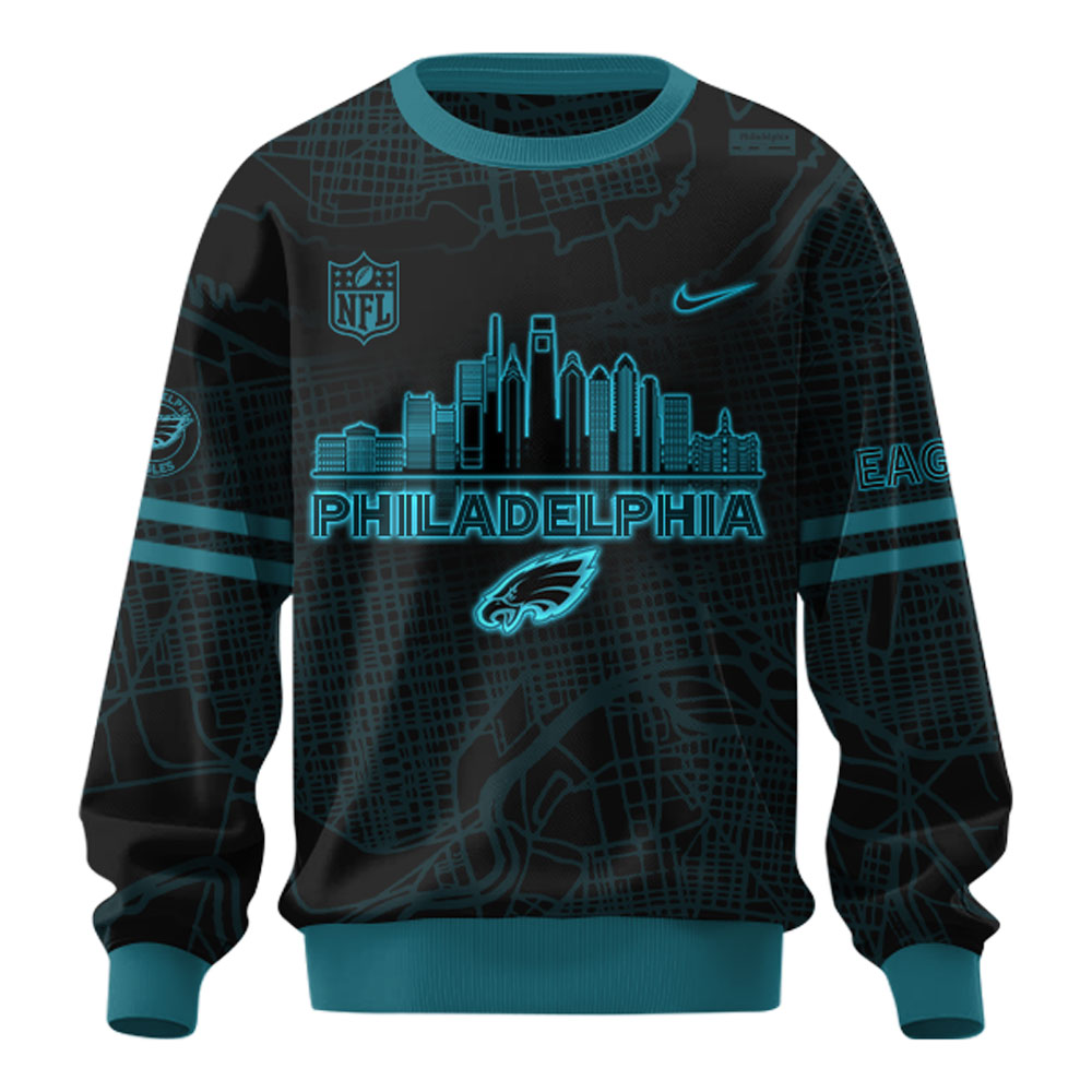 Philadelphia Eagles 2025 Back In Black Sweatshirt