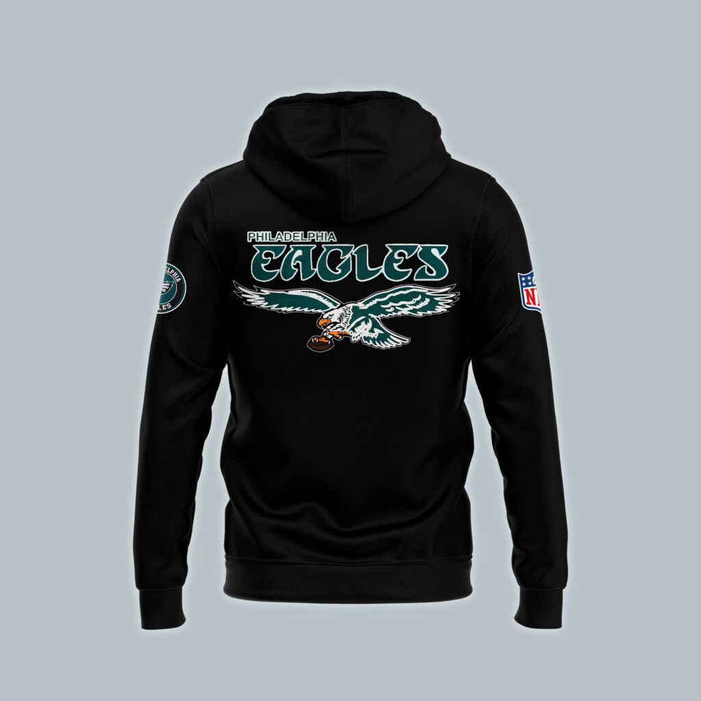 Philadelphia Eagles 2025 Super Bowl Champions Premium Pullover Hoodie