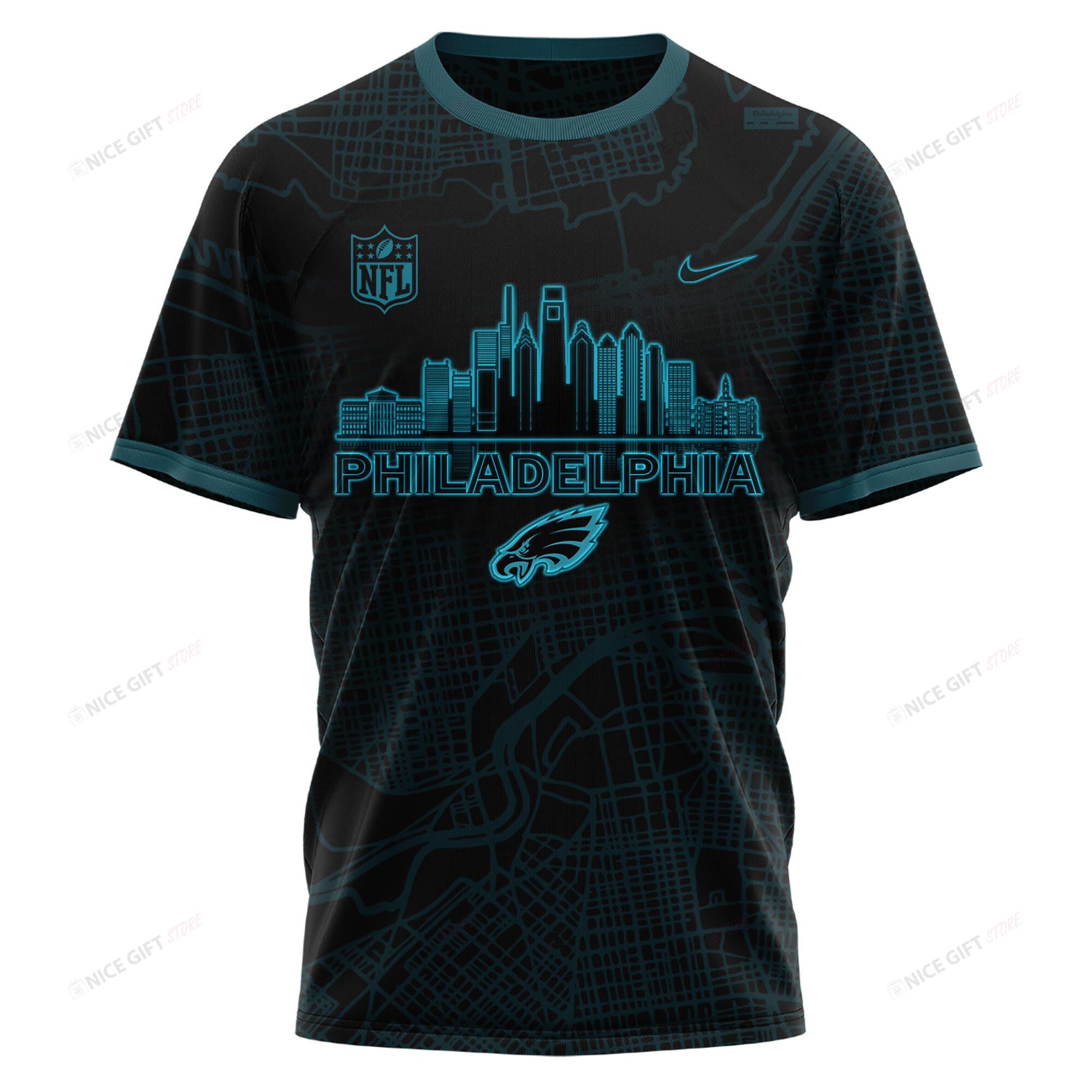 Philadelphia Eagles 3D T-shirt 3TS-D9U2