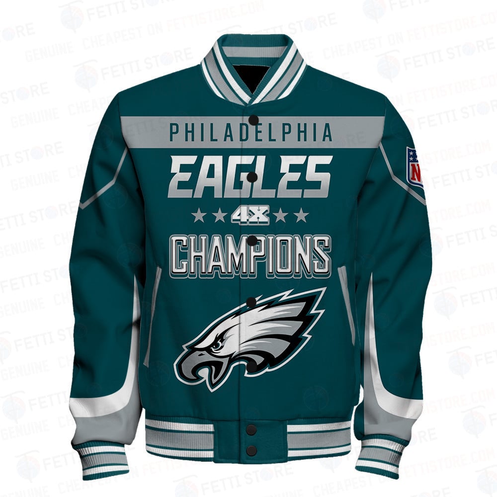 Philadelphia Eagles 4X Super Bowl Champions Varsity Jacket