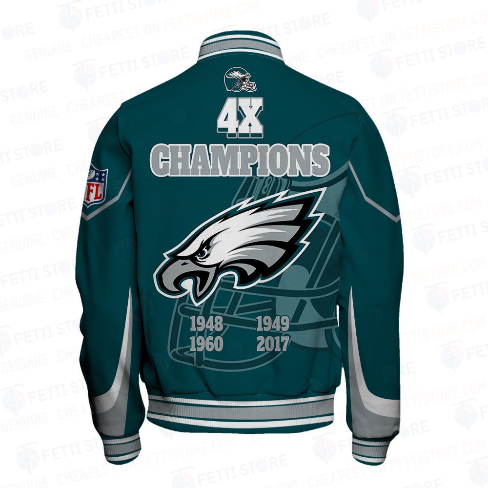 Philadelphia Eagles 4X Super Bowl Champions Varsity Jacket