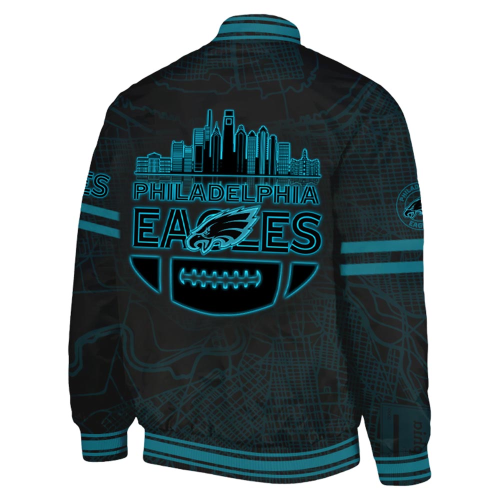Philadelphia Eagles Carbon Black Fashion Game Bomber 2025