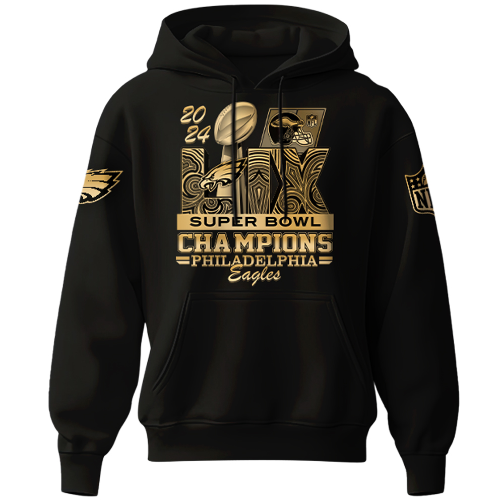 Philadelphia Eagles Champions Super Bowl 2025 Hoodie