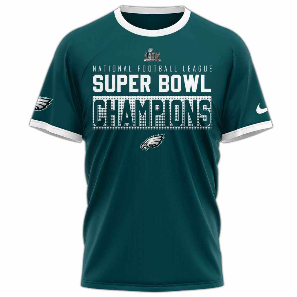 Philadelphia Eagles CHAMPIONS SUPER BOWL LIX 2025 Tee Edition