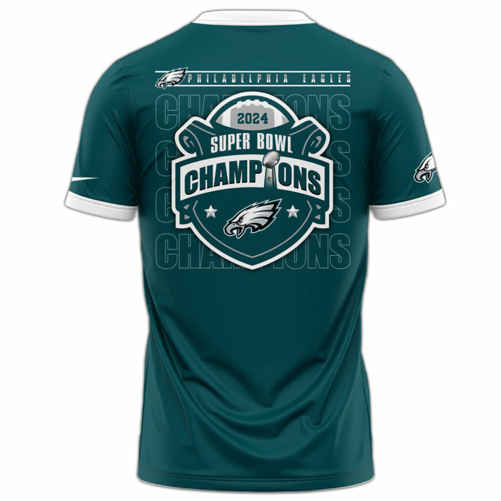 Philadelphia Eagles CHAMPIONS SUPER BOWL LIX 2025 Tee Edition