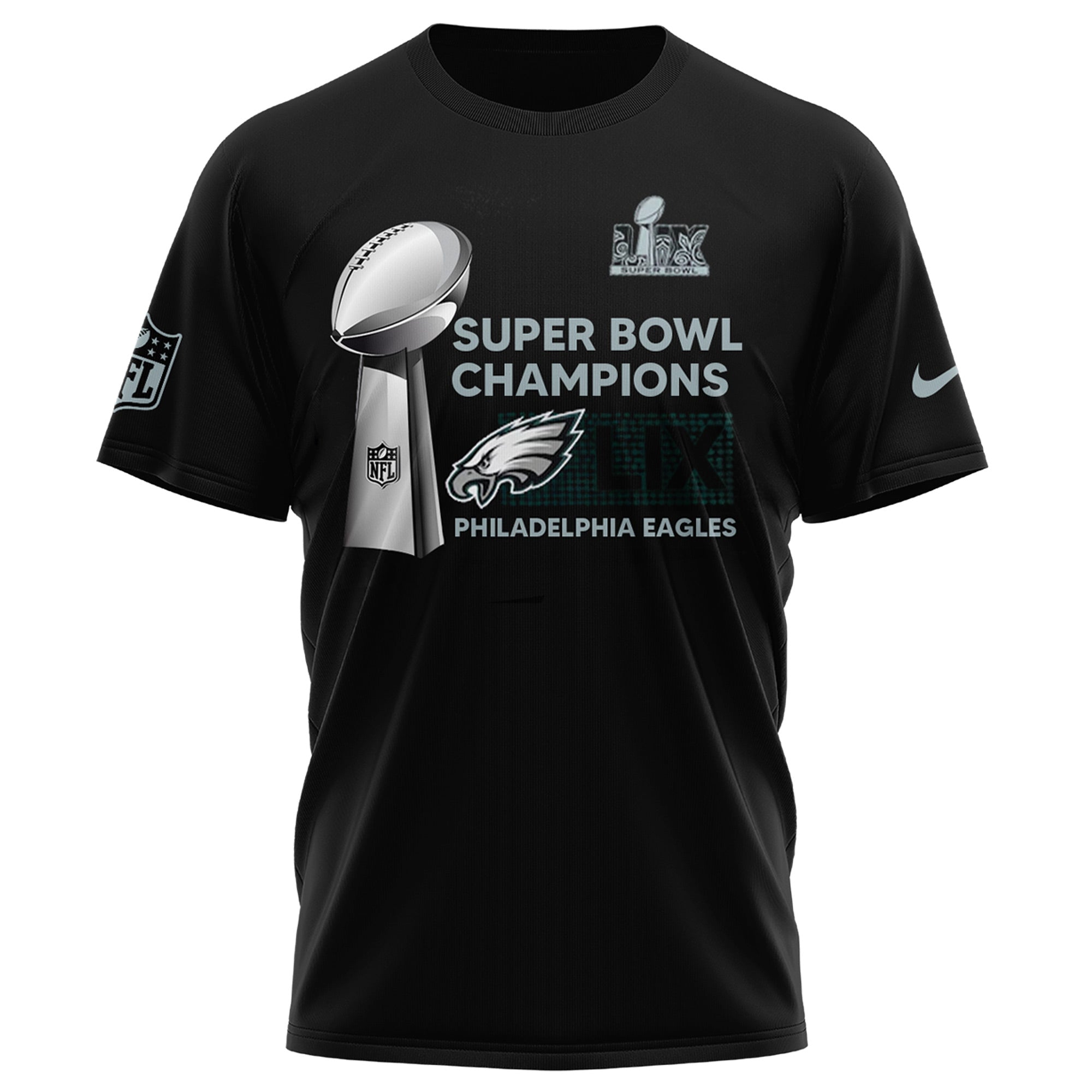 Philadelphia Eagles CHAMPIONS SUPER BOWL LIX 2025 Tee Edition
