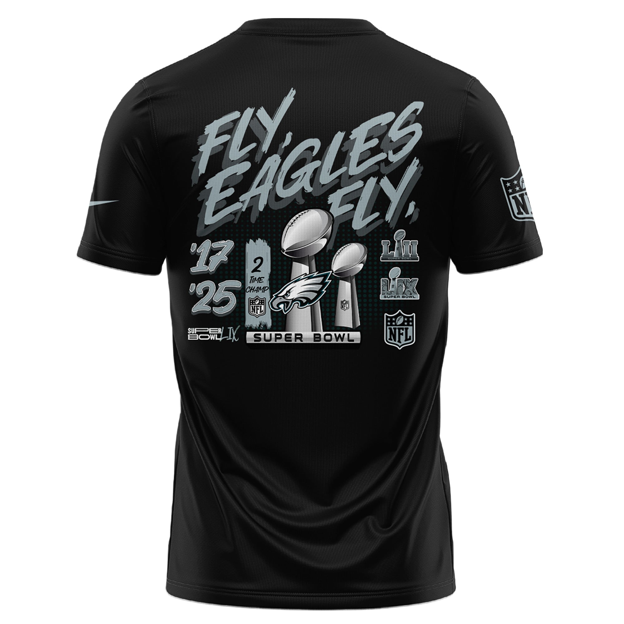 Philadelphia Eagles CHAMPIONS SUPER BOWL LIX 2025 Tee Edition