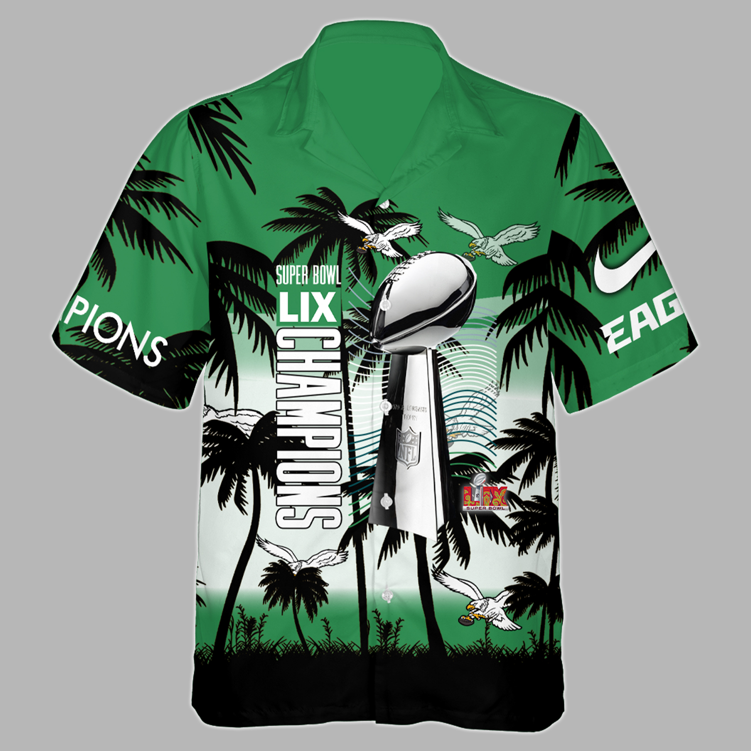 Philadelphia Eagles CHAMPIONS SUPER BOWL LIX Hawaiian Shirt