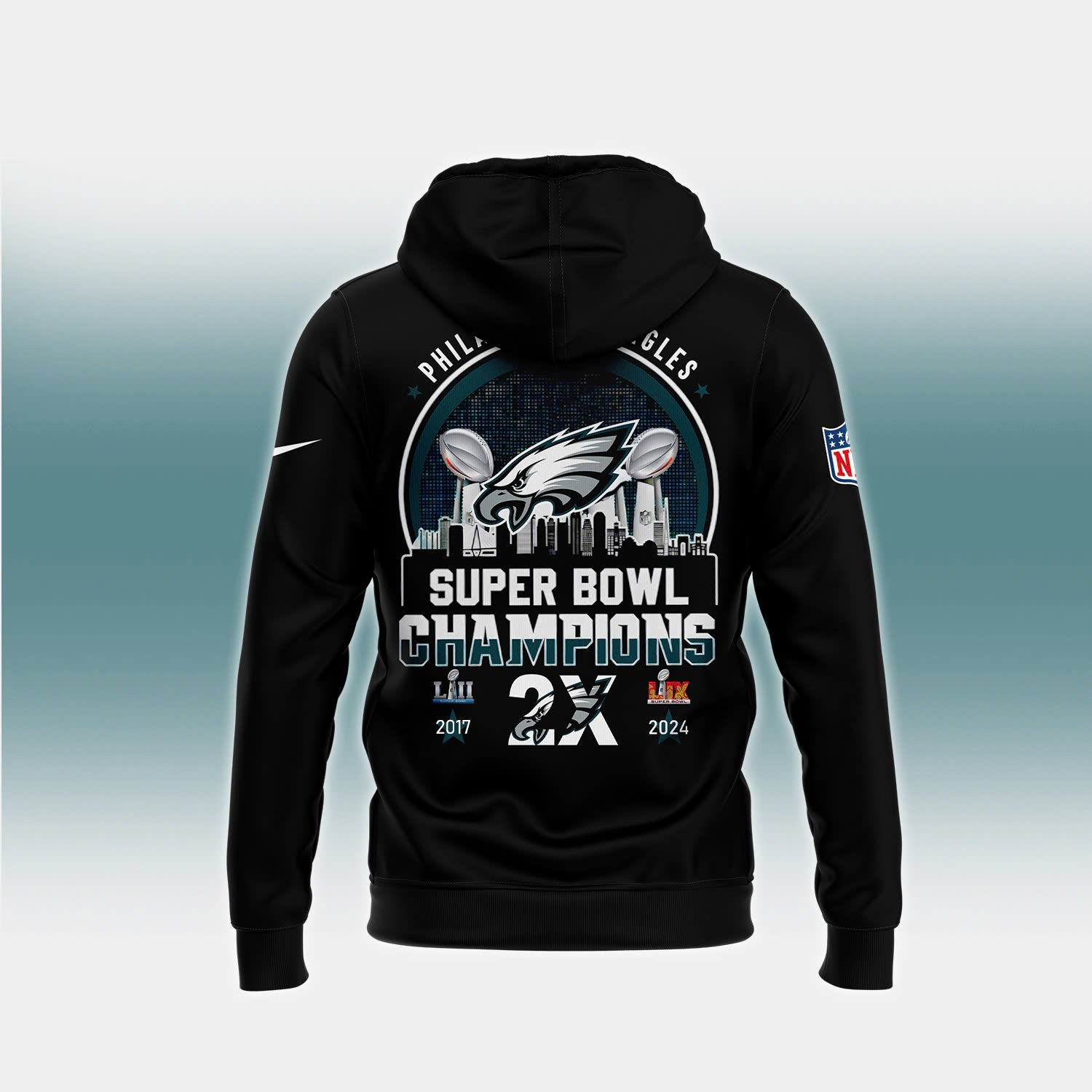 Philadelphia Eagles CHAMPIONS SUPER BOWL LIX Hoodie