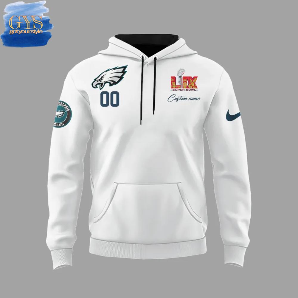 Philadelphia Eagles Champions Super Bowl LIX White Hoodie