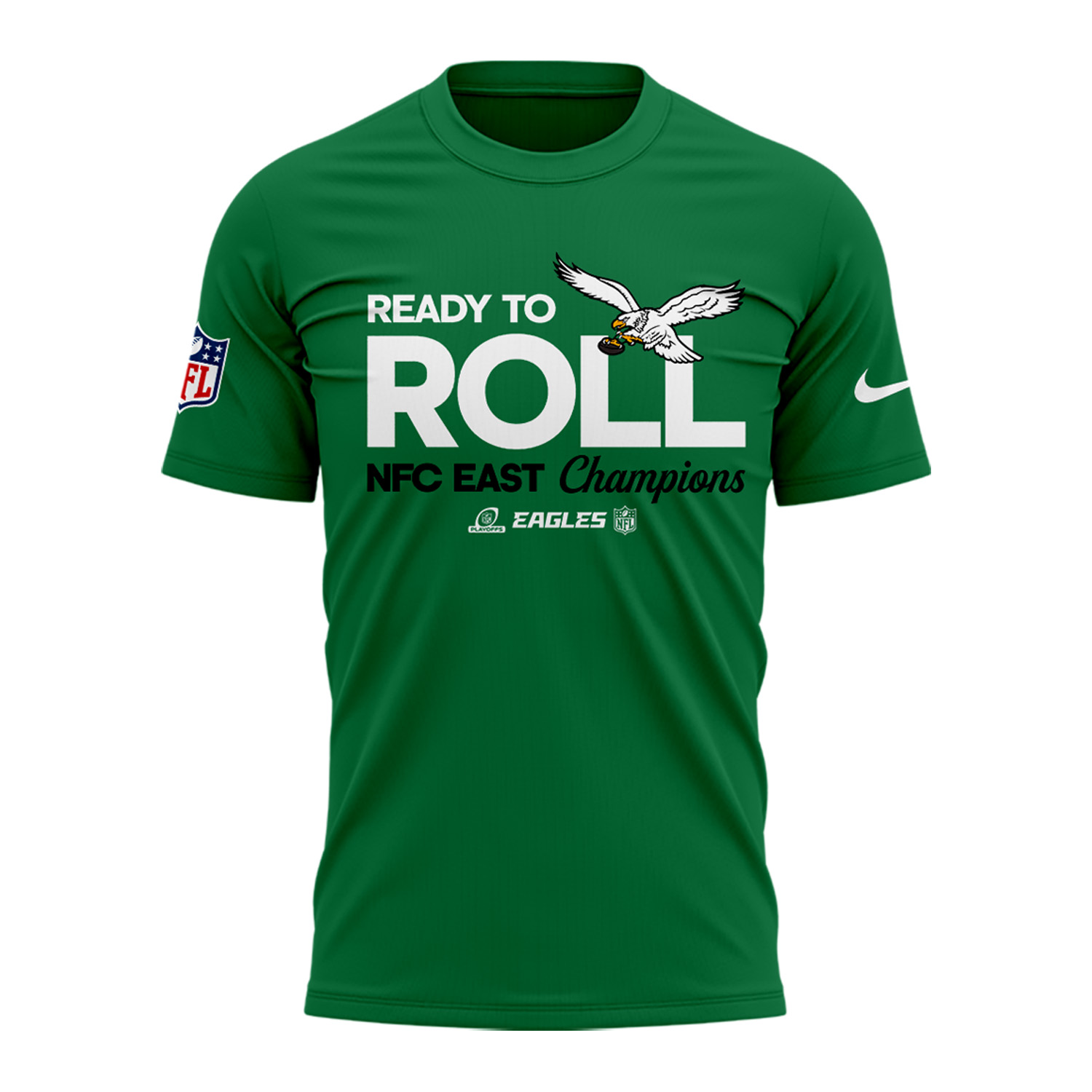 Philadelphia Eagles NFC EAST CHAMPIONS Kelly Green TShirt 2024