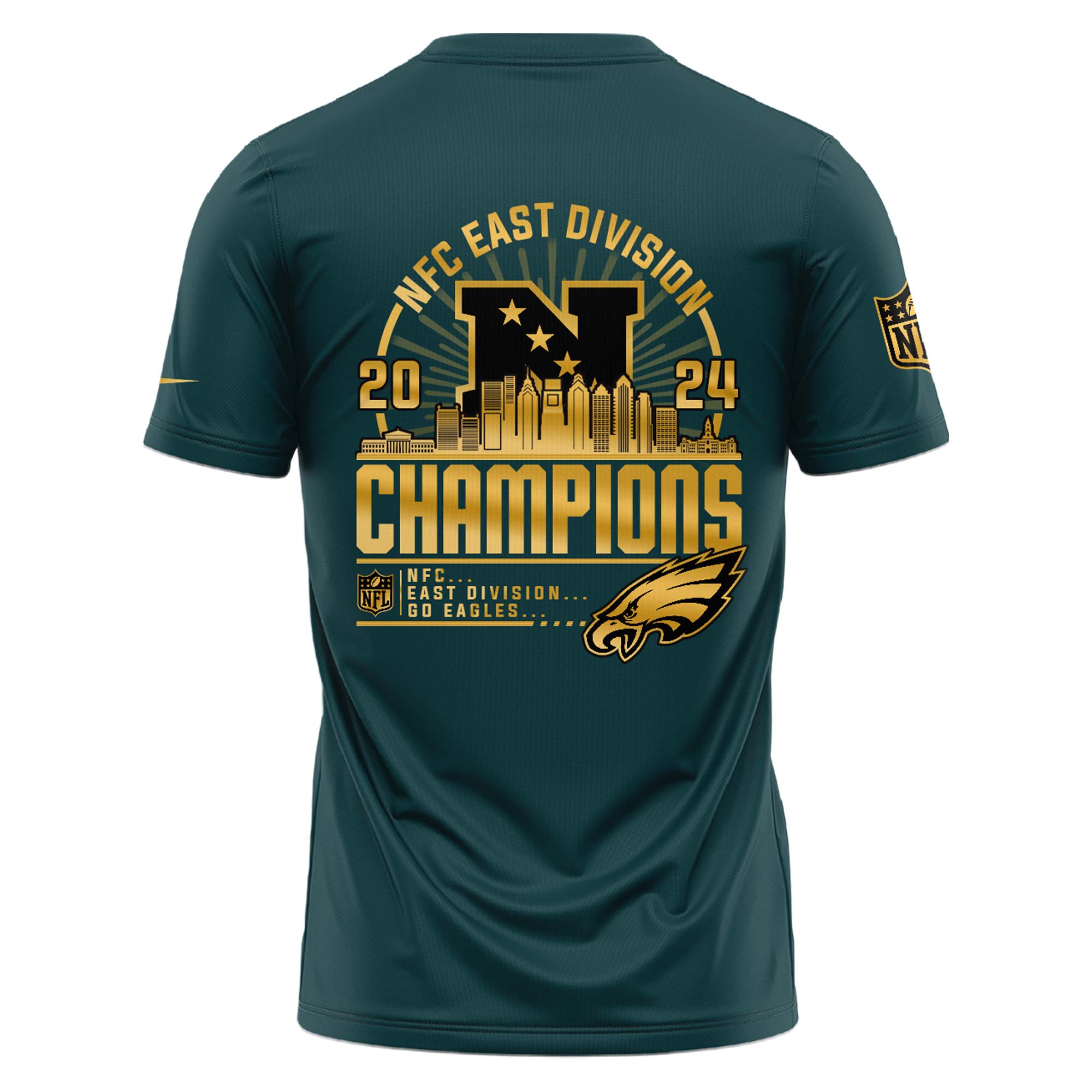 Philadelphia Eagles NFC EAST DIVISION CHAMPIONS T-Shirt Royal
