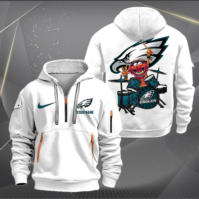 Philadelphia Eagles NNHT1256 Zip Hoodie Multicolor