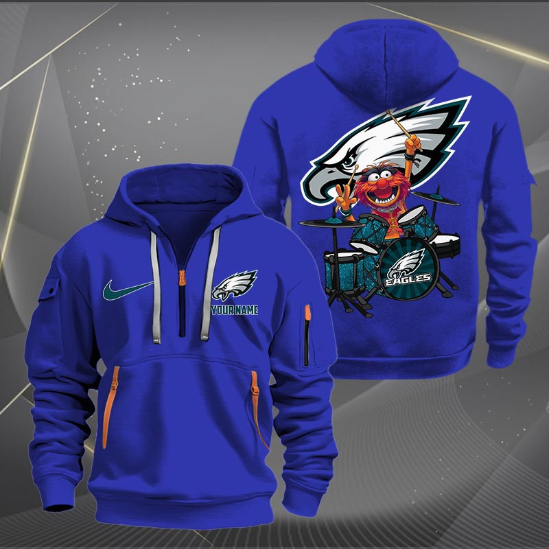 Philadelphia Eagles NNHT1256 Zip Hoodie Multicolor