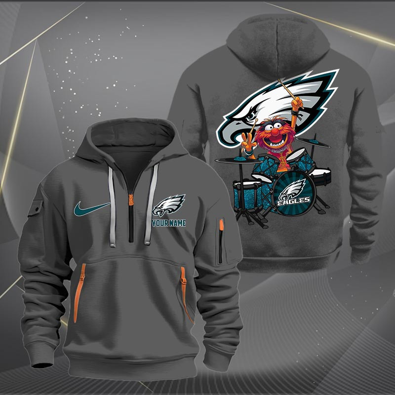 Philadelphia Eagles NNHT1256 Zip Hoodie Multicolor