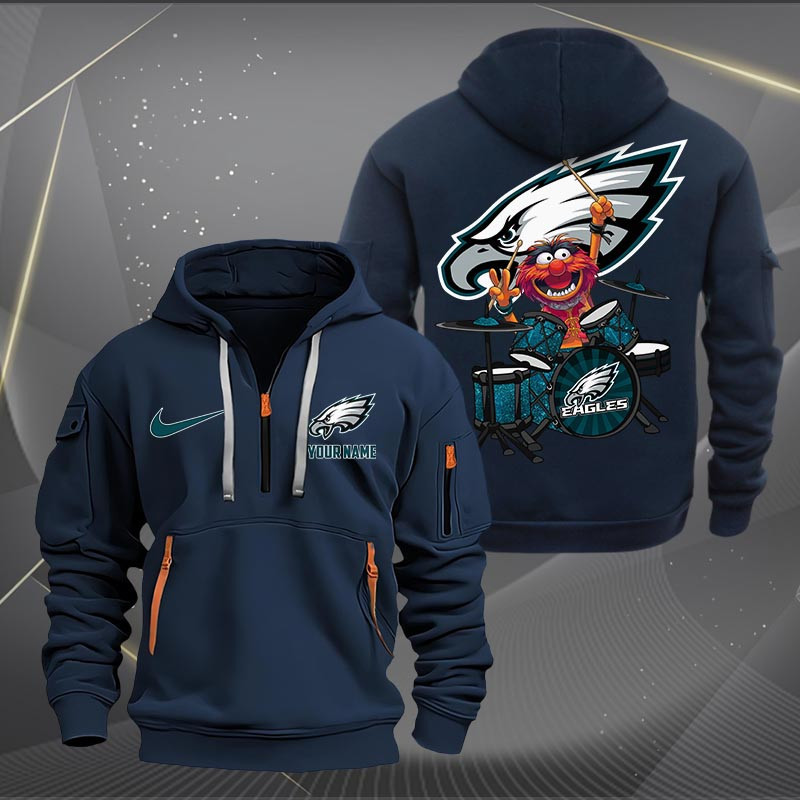 Philadelphia Eagles NNHT1256 Zip Hoodie Multicolor