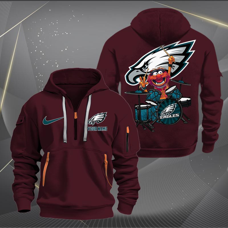 Philadelphia Eagles NNHT1256 Zip Hoodie Multicolor