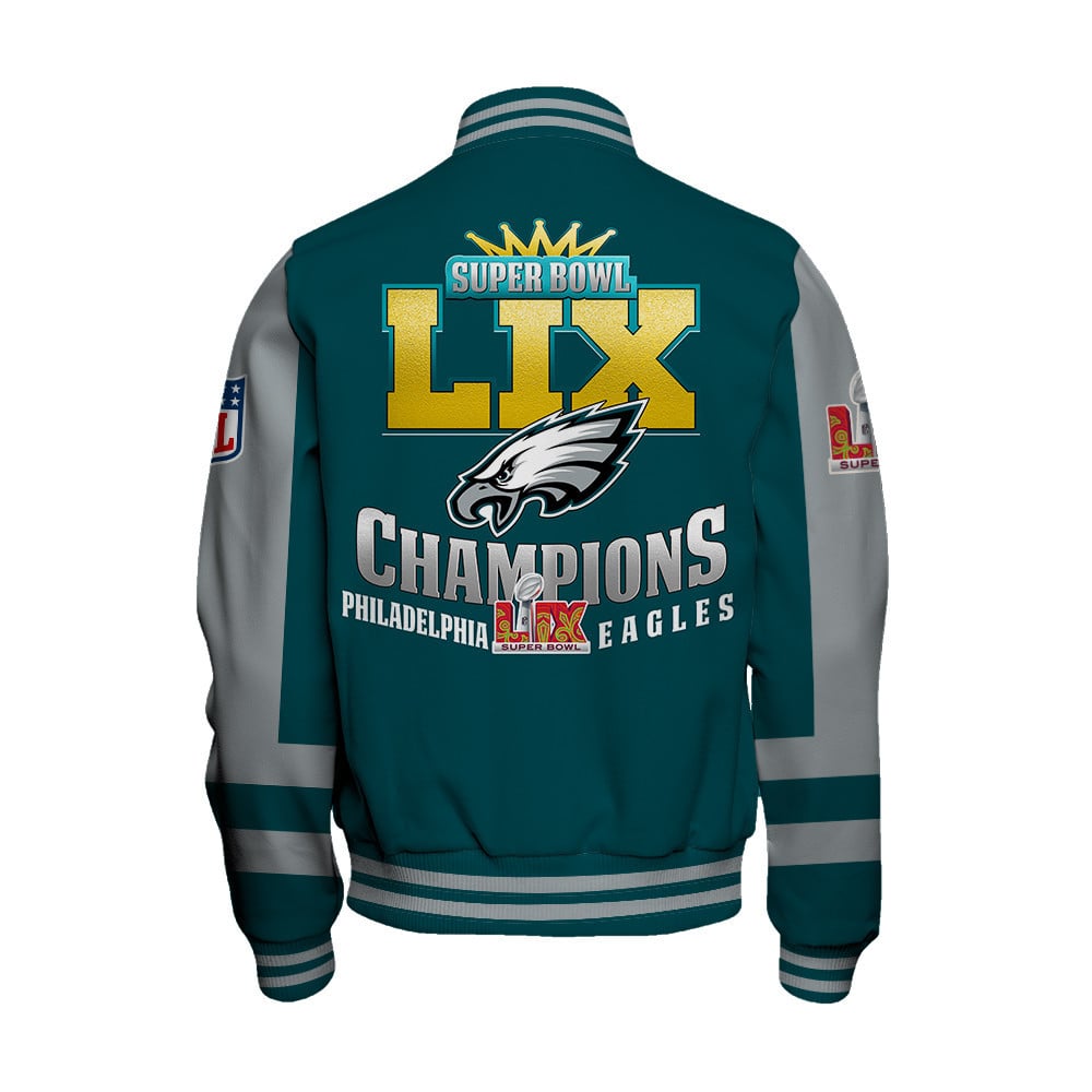 Philadelphia Eagles Super Bowl 2025 Victory A Champion's Choice Varsity Jacket