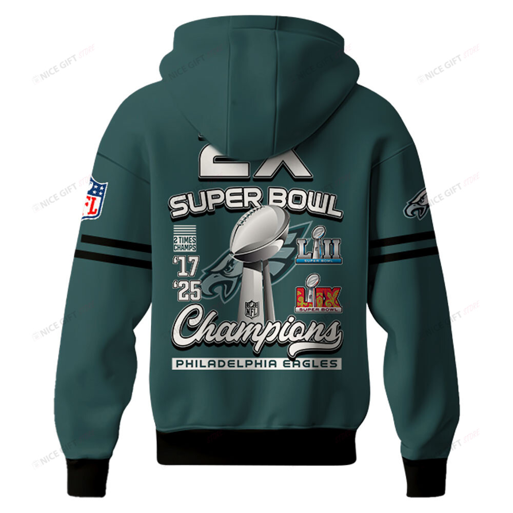 Philadelphia Eagles Super Bowl Champions Hoodie 3D 3HO-A5A7