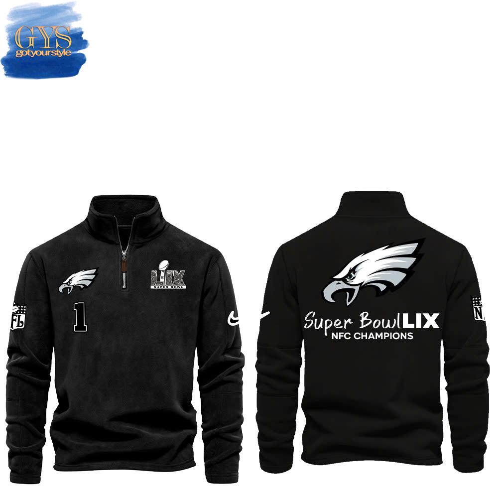 Philadelphia Eagles Super Bowl LIX 2025 Black Sweatshirt