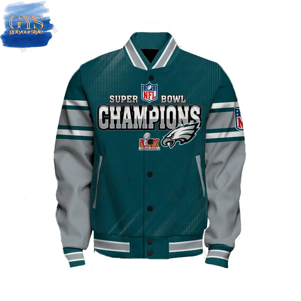 Philadelphia Eagles Super Bowl LIX 2025 Champions Varsity Jacket