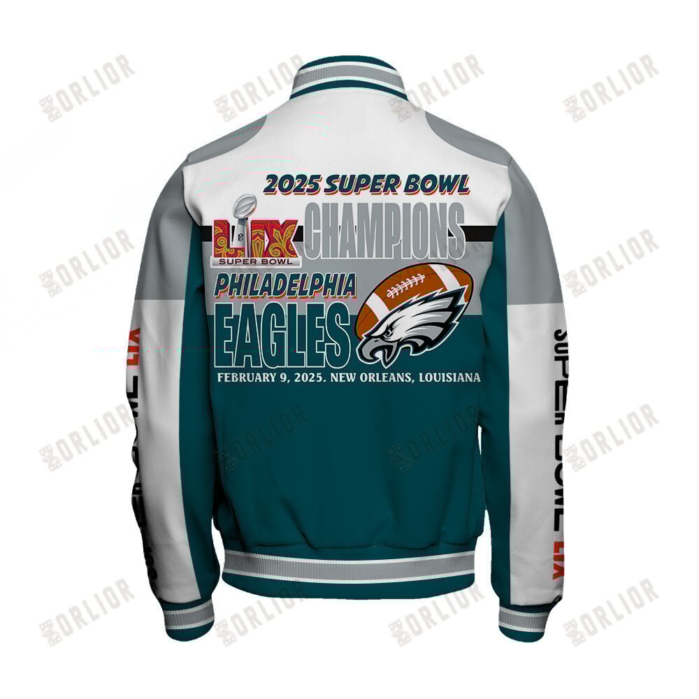 Philadelphia Eagles Super Bowl LIX 2025 Winning Spirit Varsity Jacket