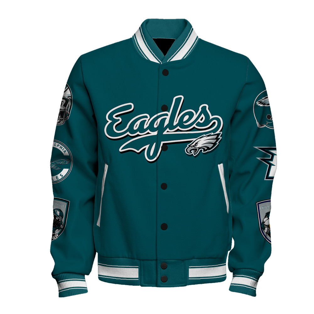 Philadelphia Eagles Super Bowl LIX Celebrate The Champions Varsity Jacket