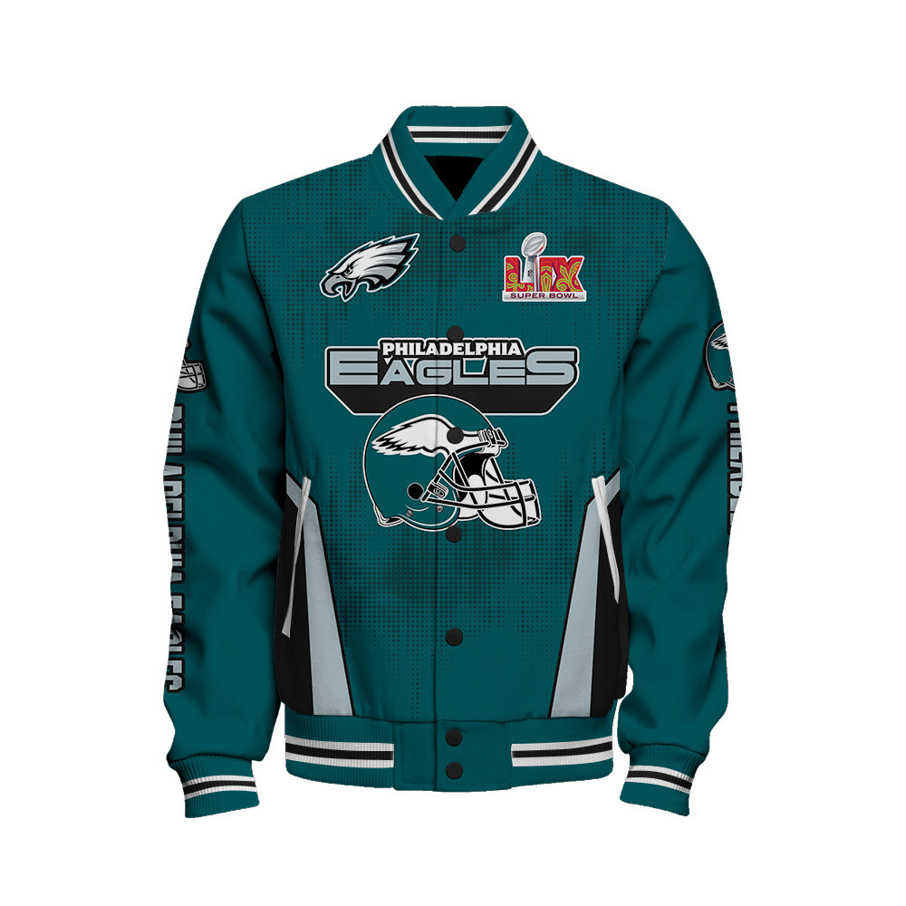 Philadelphia Eagles Super Bowl LIX Champions Feared Opponents Varsity Jacket