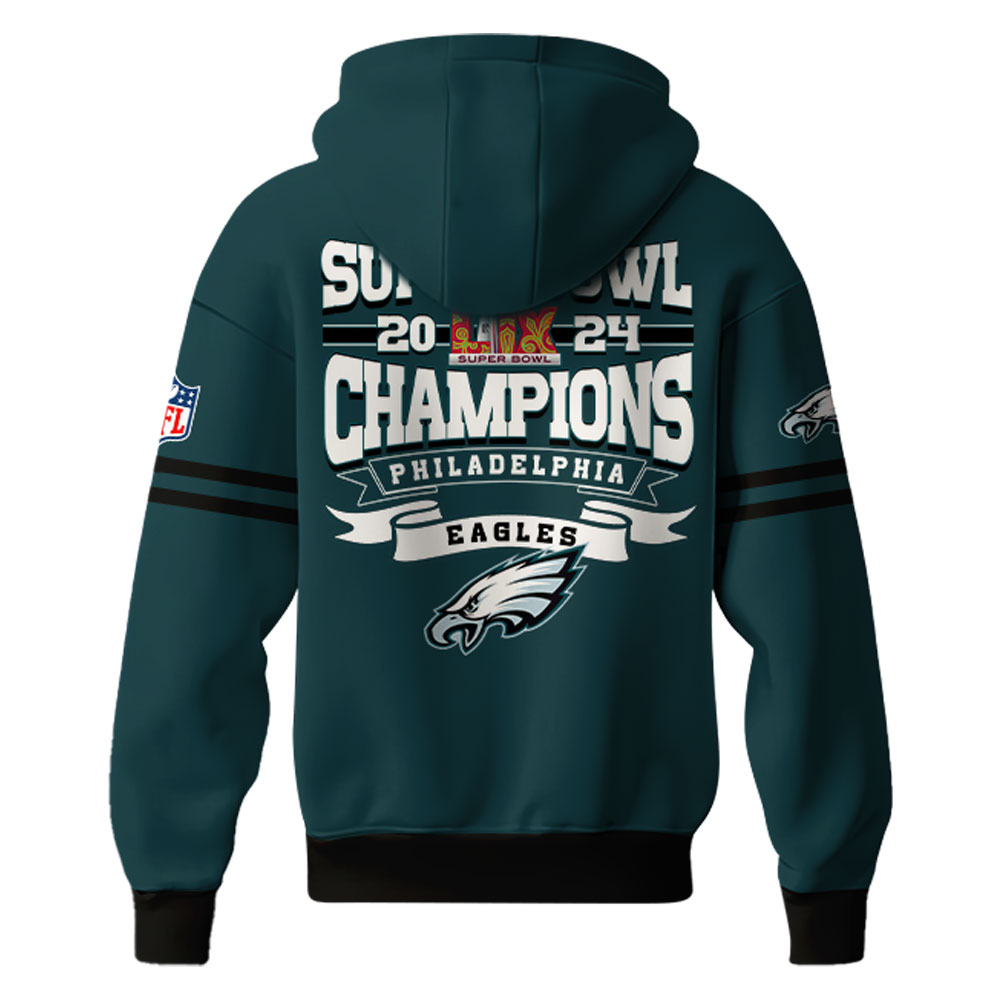 Philadelphia Eagles Super Bowl LIX Champions Hoodie 2025