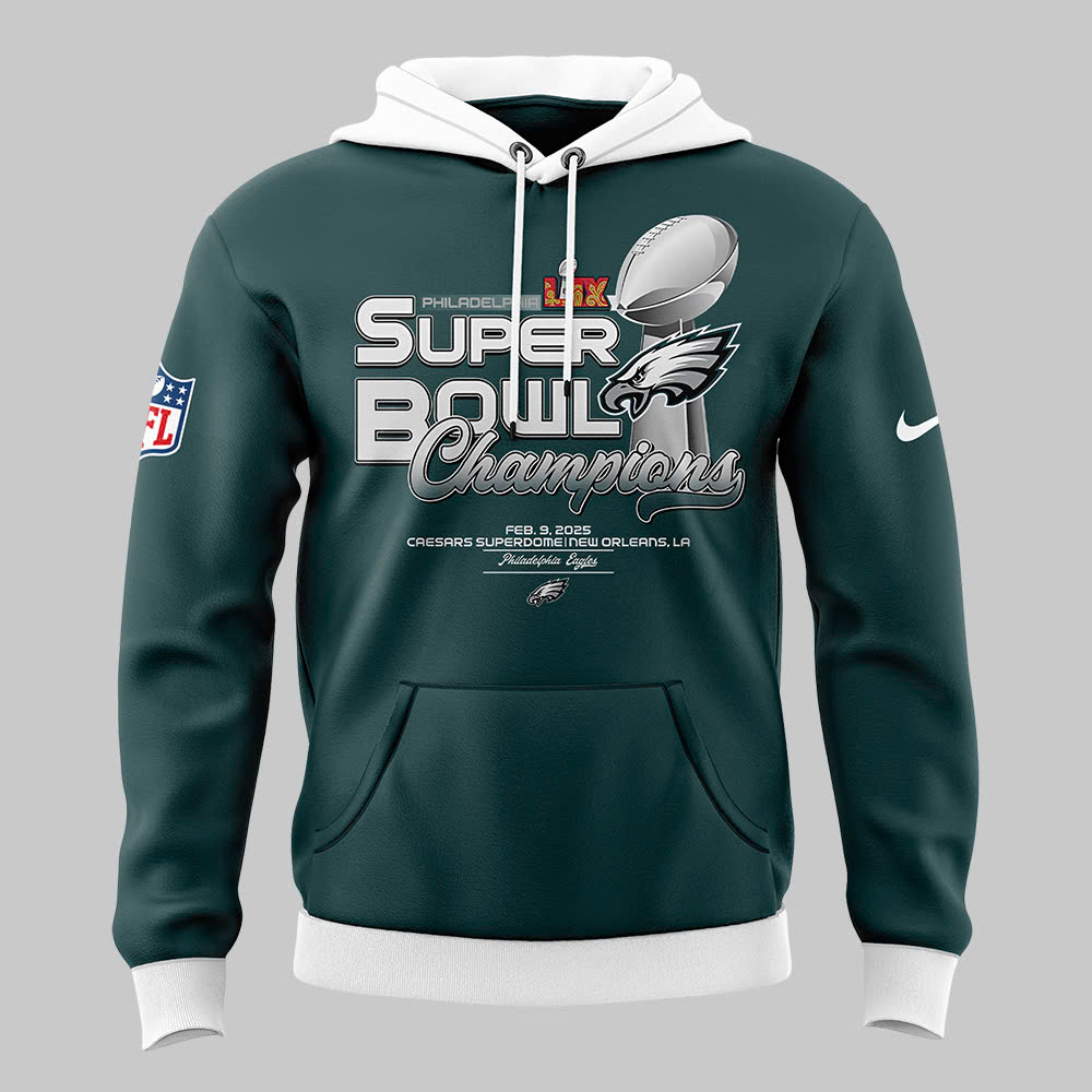 Philadelphia Eagles Super Bowl LIX Champions Hoodie